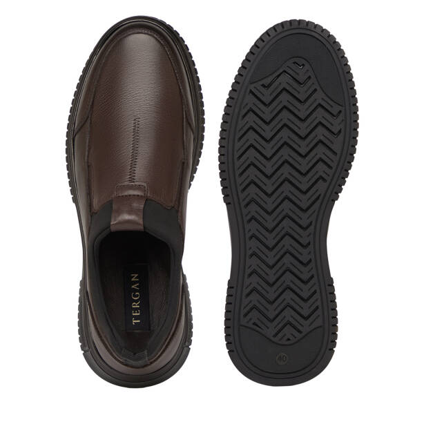 Kahverengi Deri-Tekstil Erkek Casual Ayakkabı - E26S1AY57832-A24 - 6