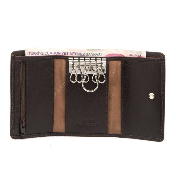 Kahverengi Deri Unisex Anahtarlık - S1AN00000066-A98 - 2