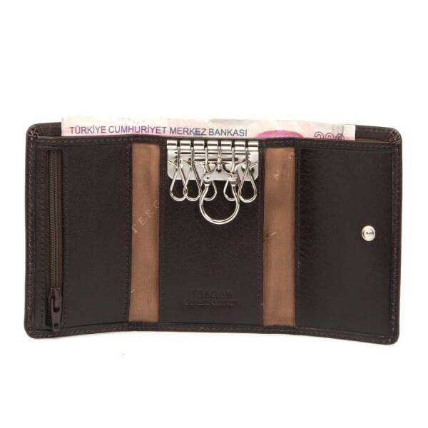 Kahverengi Deri Unisex Anahtarlık - S1AN00000066-A98 - 2