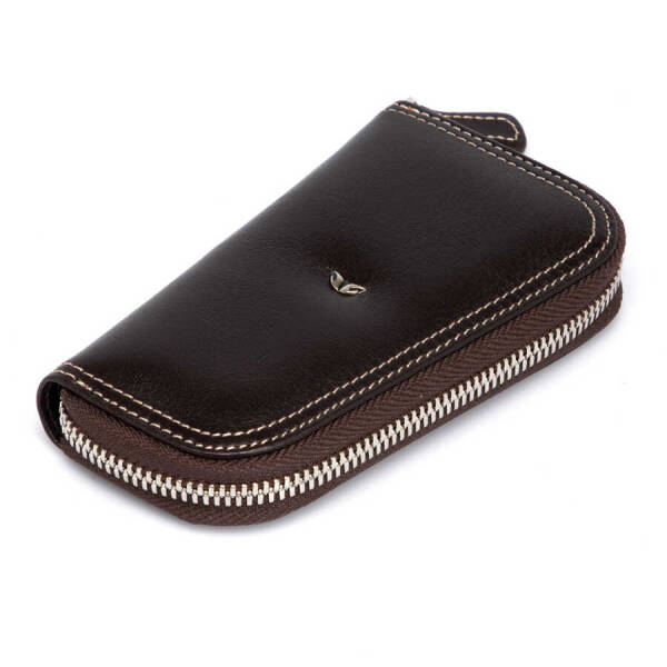 Kahverengi Deri Unisex Anahtarlık - S1AN00000090-A98 - 1