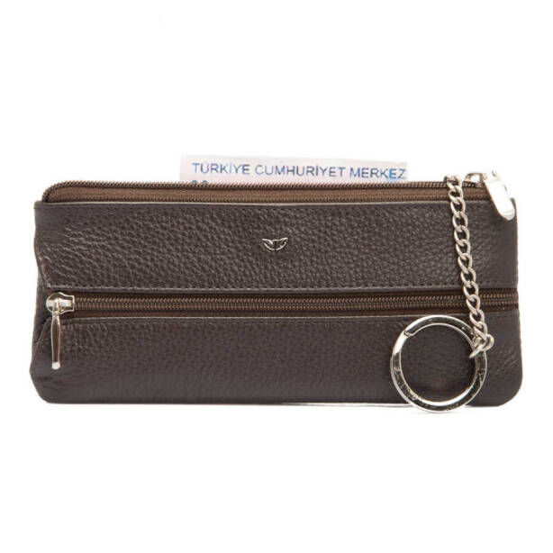 Kahverengi Deri Unisex Anahtarlık - S1AN00000157-A7P - 2