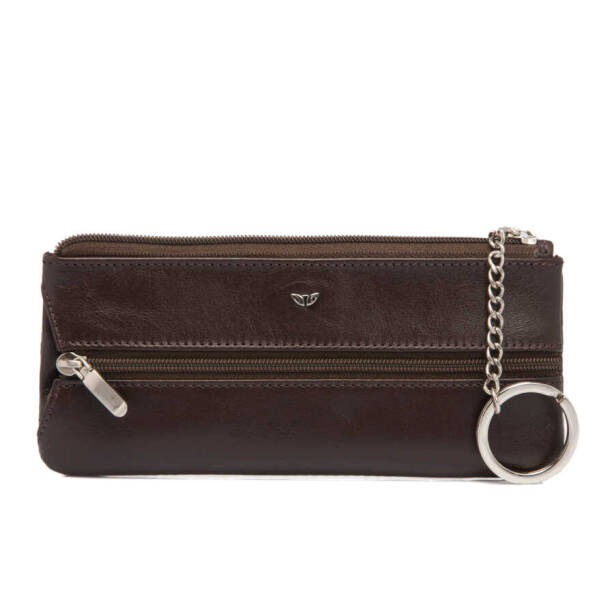 Kahverengi Deri Unisex Anahtarlık - S1AN00000157-B07 - 2