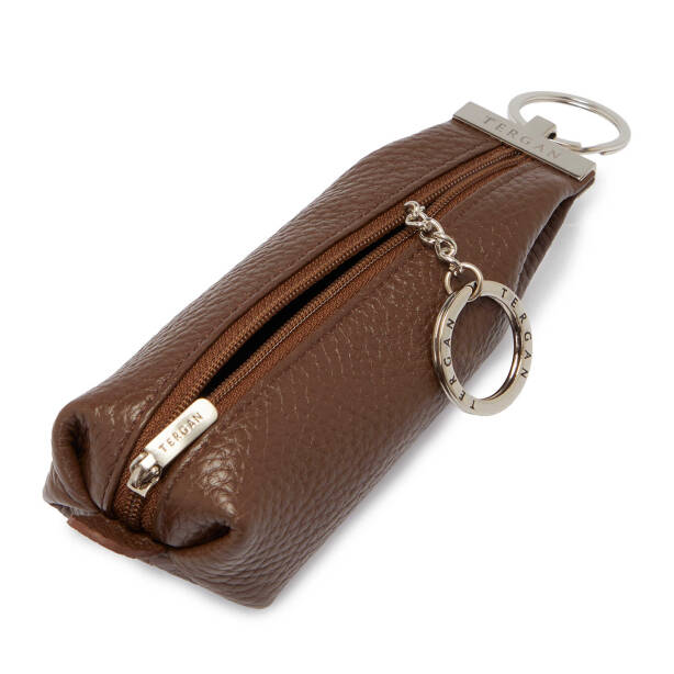Kahverengi Deri Unisex Anahtarlık - S1AN00000193-S8G - 2