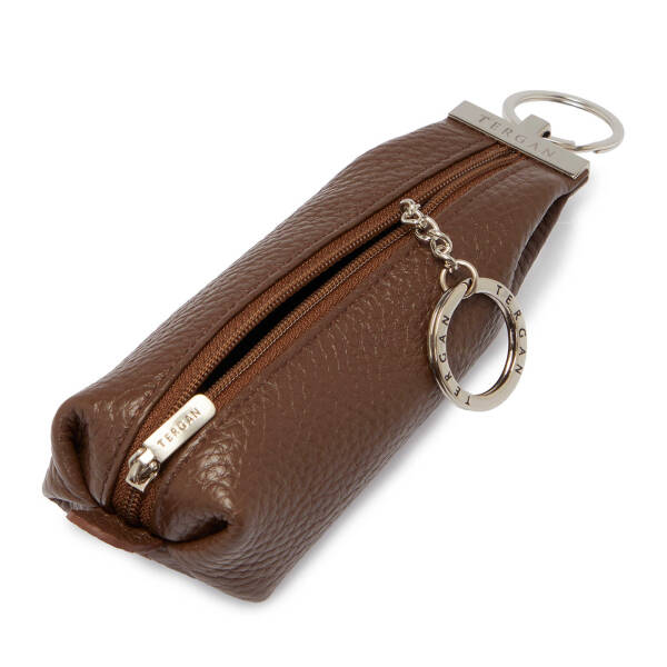 Kahverengi Deri Unisex Anahtarlık - S1AN00000193-S8G - 2