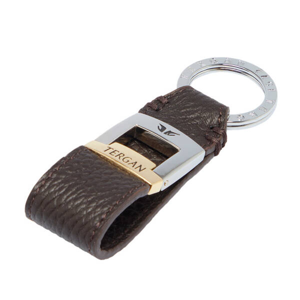 Kahverengi Deri Unisex Anahtarlık - S1AN00000242-A42 - 1