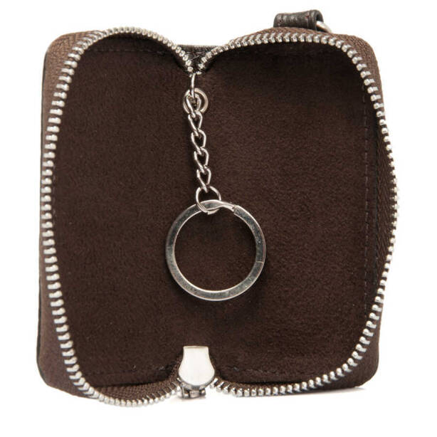 Kahverengi Deri Unisex Anahtarlık - S1AN00000257-A42 - 2
