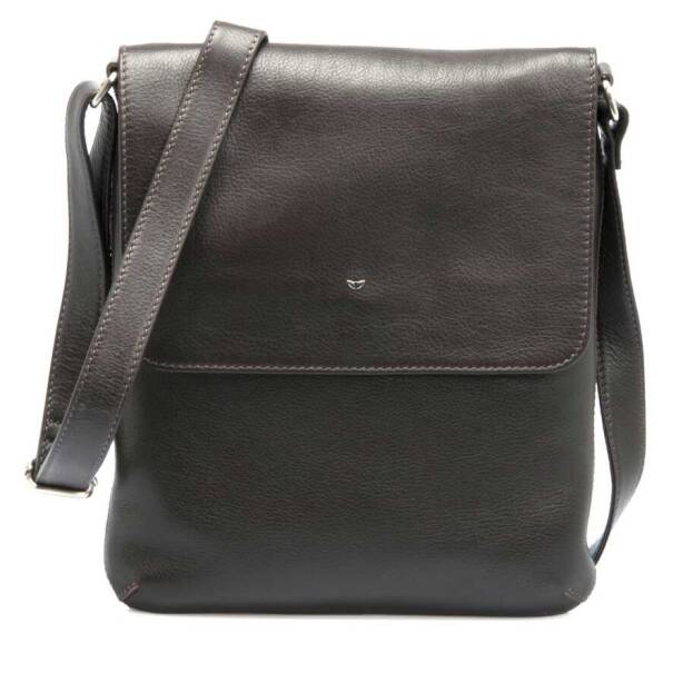 Kahverengi Hakiki Deri Unisex Çapraz Askılı Çanta - S1AC00002942-A87 - Tergan