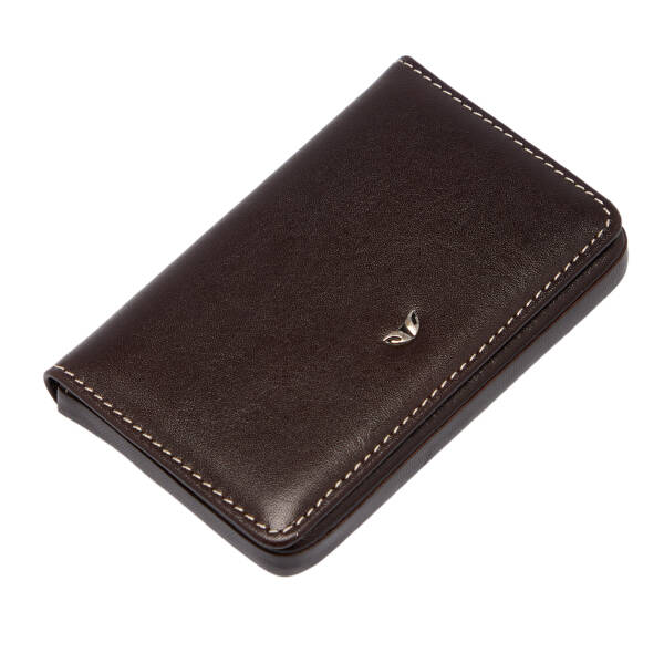 Kahverengi Deri Unisex Kart Vizitlik - S1KV00001546-A98 - 1