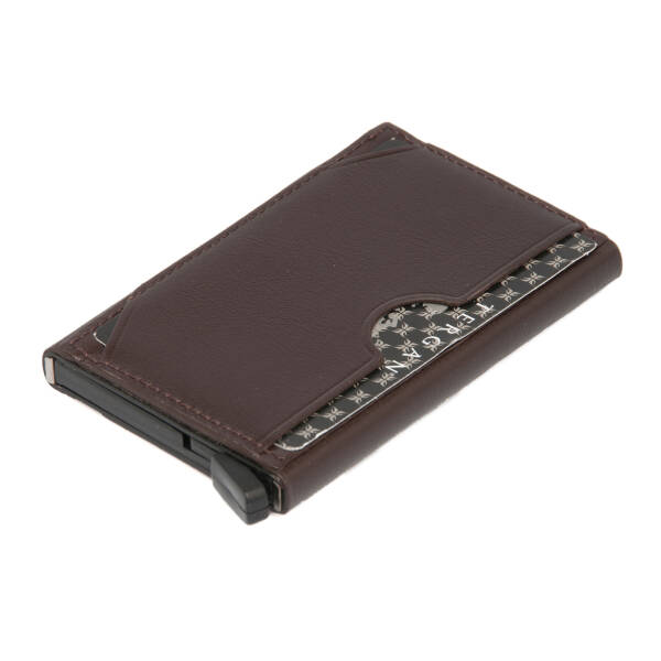 Kahverengi Hakiki Deri Unisex Kredi Kartlık - S1KK00000260-B07 - 6