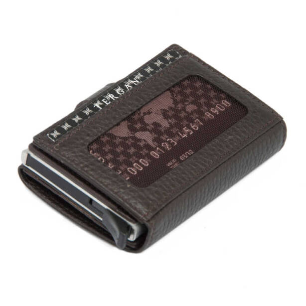 Kahverengi Hakiki Deri Unisex Kredi Kartlık - S1KK00000263-A42 - 4