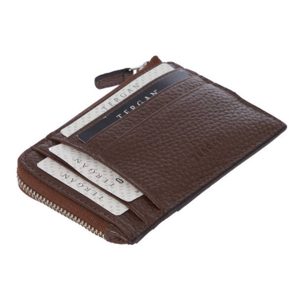 Kahverengi Deri Unisex Kredi Kartlık - S1KK00000265-S8G 