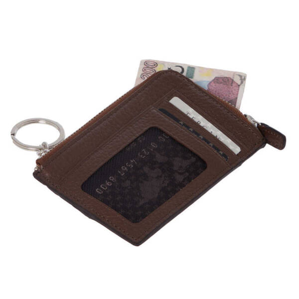 Kahverengi Deri Unisex Kredi Kartlık - S1KK00000265-S8G - 2