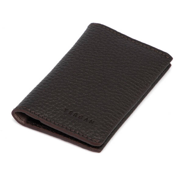 Kahverengi Deri Unisex Kredi Kartlık - S1KK00000266-A42 - 1