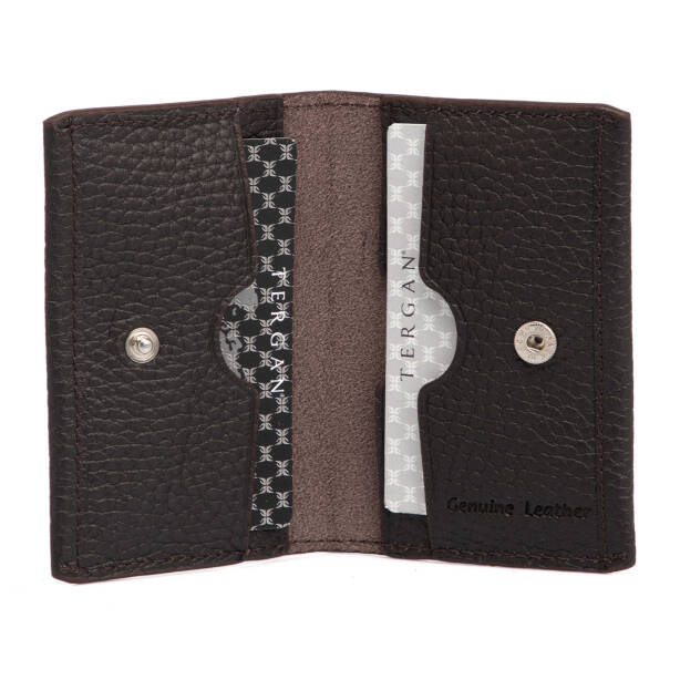Kahverengi Deri Unisex Kredi Kartlık - S1KK00000266-A42 - 2