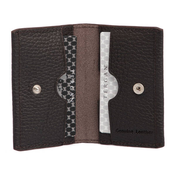 Kahverengi Deri Unisex Kredi Kartlık - S1KK00000266-A42 - 2
