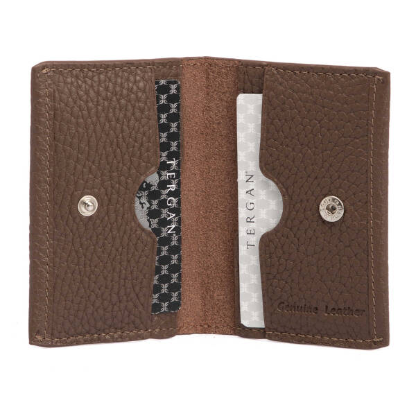 Kahverengi Deri Unisex Kredi Kartlık - S1KK00000266-B67 - 2