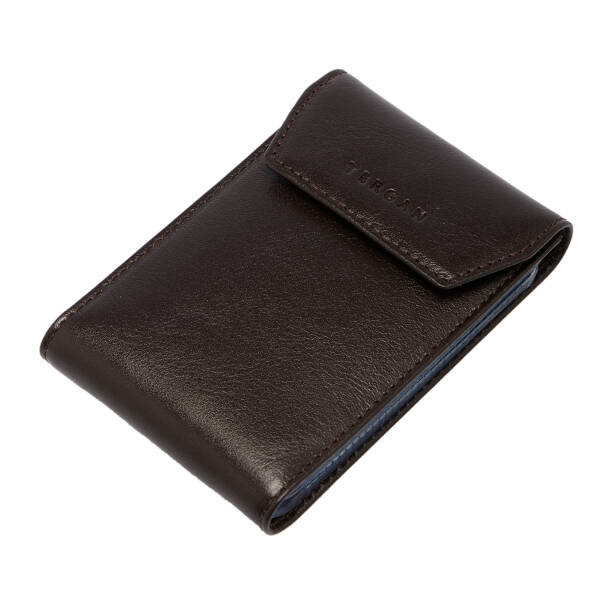 Kahverengi Deri Unisex Kredi Kartlık - S1KK00001193-B07 