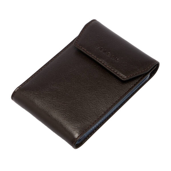 Kahverengi Deri Unisex Kredi Kartlık - S1KK00001193-B07 - 1