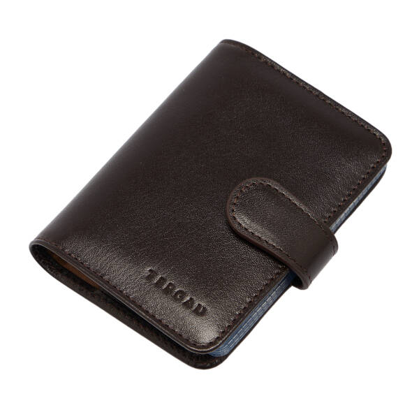 Kahverengi Deri Unisex Kredi Kartlık - S1KK00001210-B07 - 1