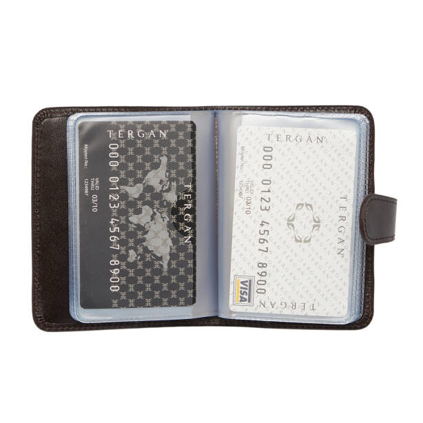 Kahverengi Deri Unisex Kredi Kartlık - S1KK00001210-B07 - 2