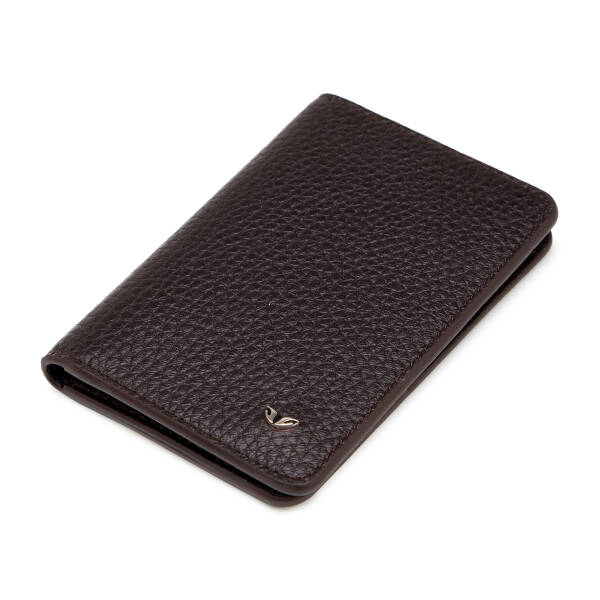 Kahverengi Hakiki Deri Unisex Kredi Kartlık - S1KK00001645-A42 - 1