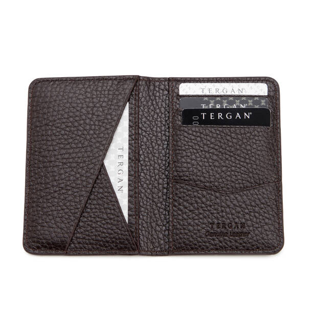 Kahverengi Hakiki Deri Unisex Kredi Kartlık - S1KK00001645-A42 - 2