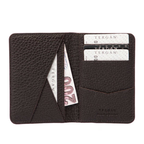 Kahverengi Hakiki Deri Unisex Kredi Kartlık - S1KK00001645-A42 - 2
