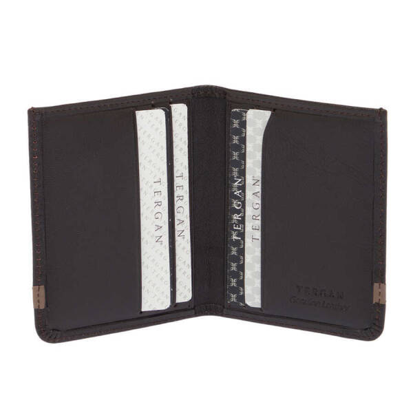 Kahverengi Deri Unisex Kredi Kartlık - S1KK00001663-A8K - 2