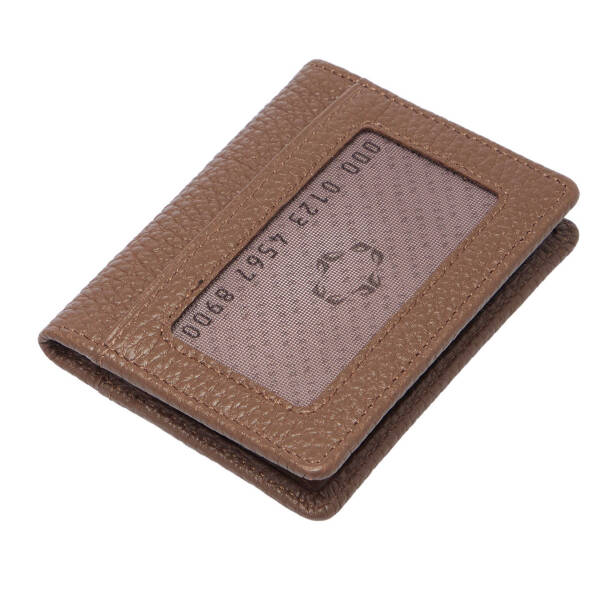 Kahverengi Deri Unisex Kredi Kartlık - S1KK00001666-S8G 
