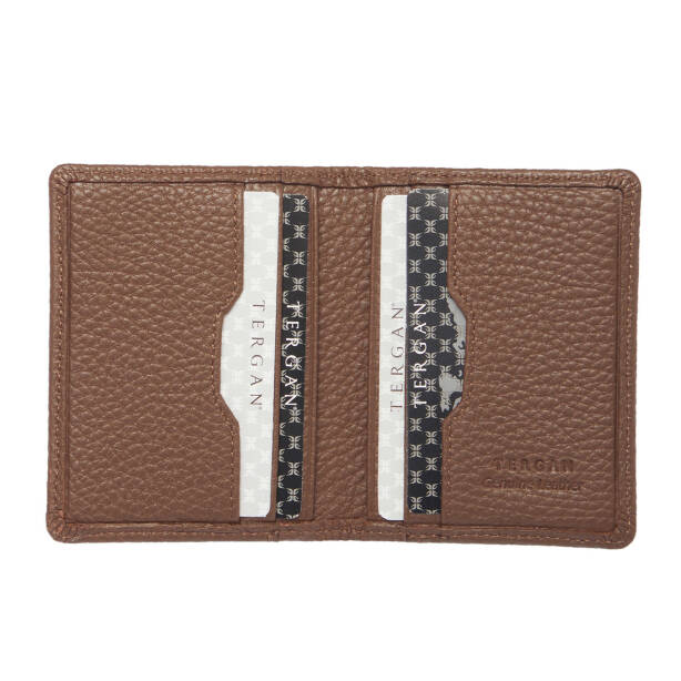 Kahverengi Deri Unisex Kredi Kartlık - S1KK00001666-S8G - 2
