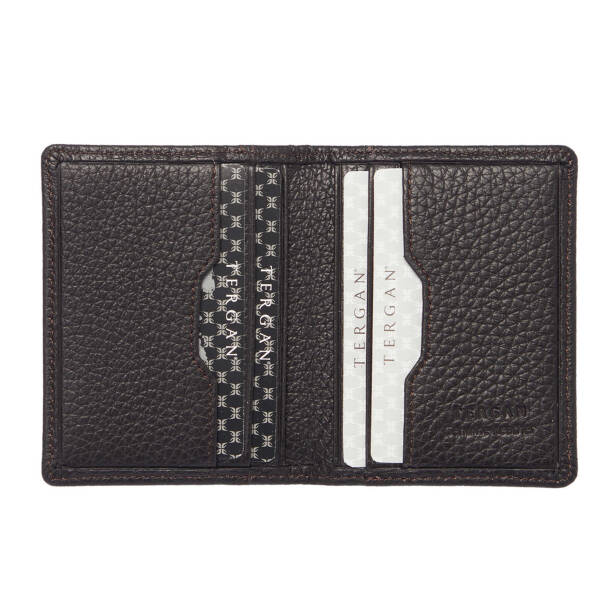 Kahverengi Deri Unisex Kredi Kartlık - S1KK00001666-T0Y - Tergan