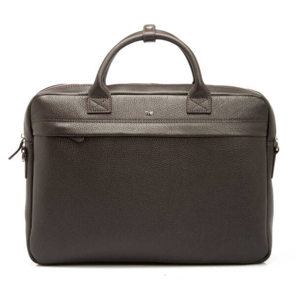 Kahverengi Deri Unisex Laptop Çantası - S1LC00002897-A42 - 1