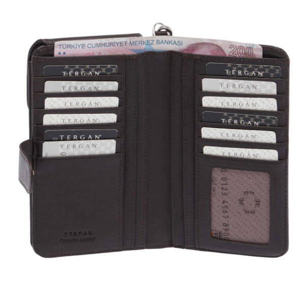 Kahverengi Deri Unisex Portföy Çantası - S1PC00001655-A87 - 3