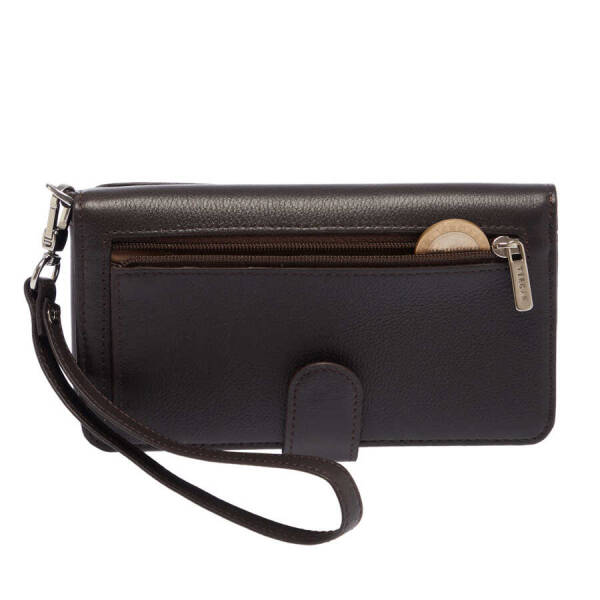 Kahverengi Deri Unisex Portföy Çantası - S1PC00001655-A87 - 4