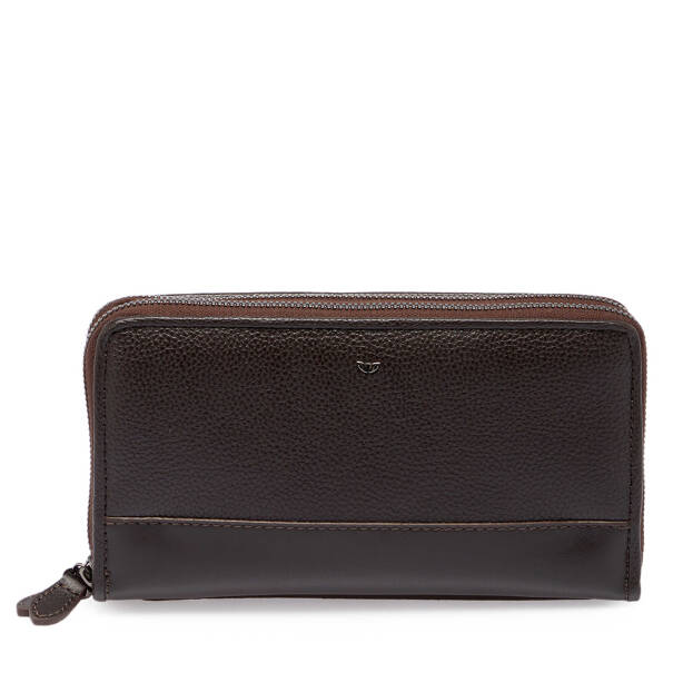 Kahverengi Hakiki Deri Unisex Portföy Çantası - S1PC00021396-S4J 