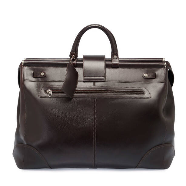 Kahverengi Deri Unisex Seyahat Çantası - S1SC00002508-A98 - 3