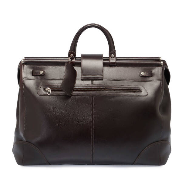 Kahverengi Deri Unisex Seyahat Çantası - S1SC00002508-A98 - 3