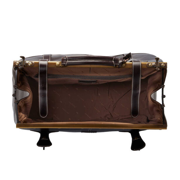 Kahverengi Deri Unisex Seyahat Çantası - S1SC00002514-A98 - Tergan