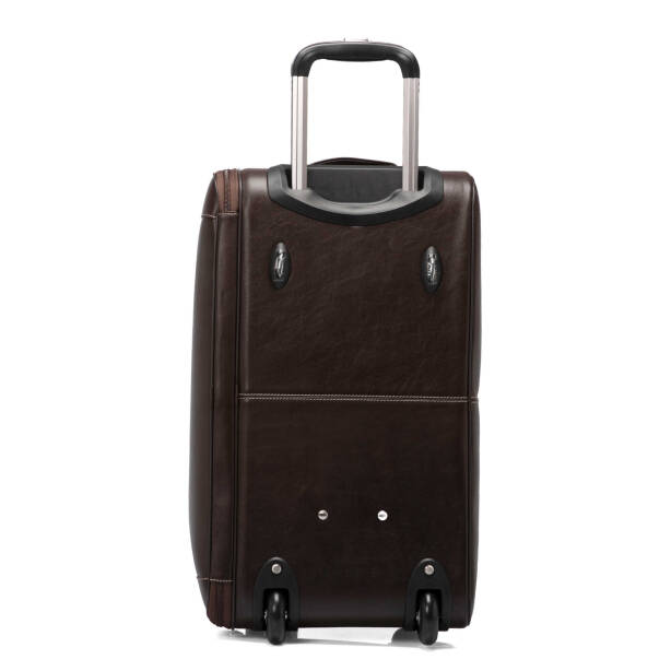 Kahverengi Deri Unisex Seyahat Çantası - S1SC00002566-A98 - 4