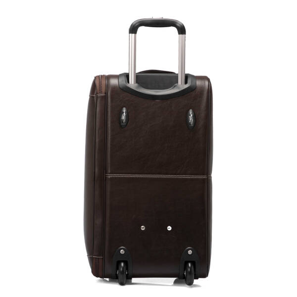 Kahverengi Deri Unisex Seyahat Çantası - S1SC00002566-A98 - 4