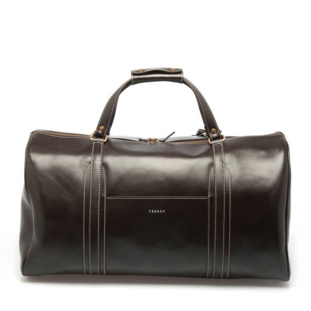 Kahverengi Deri Unisex Seyahat Çantası - S1SC00002573-A98 