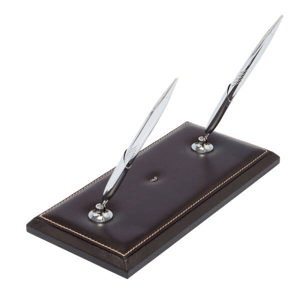 Kahverengi Deri Unisex Sümen Takımı - S1SU00004533-A98 - 3