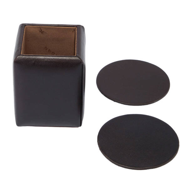 Kahverengi Deri Unisex Sümen Takımı - S1SU00004754-A98 - 4