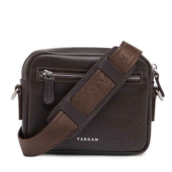 Kahverengi Hakiki Deri Erkek Çapraz Askılı Çanta - S1AC00021542-A87 - 3