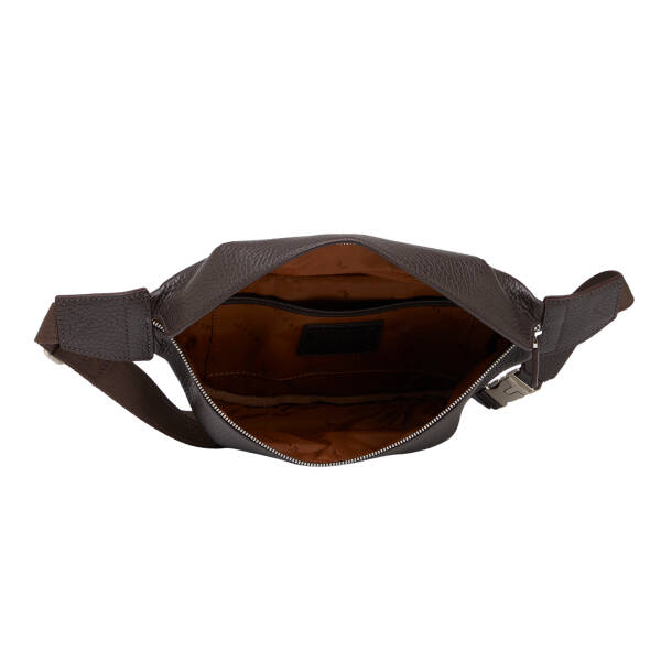 Kahverengi Hakiki Deri Erkek Bel Çantası - S1BL00021549-V6N - 4
