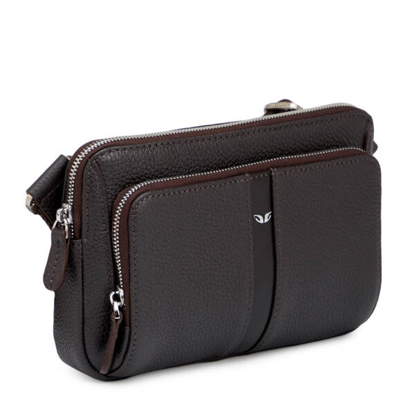 Kahverengi Hakiki Deri Erkek Bel Çantası - S1BL00021559-A42 - 2