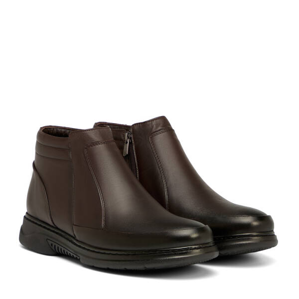 Kahverengi Hakiki Deri Erkek Bot - E26K1BT57793-A24 - 2