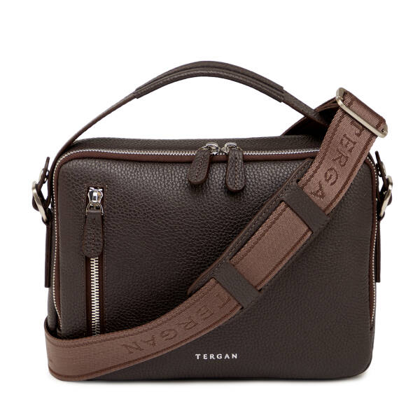 Kahverengi Hakiki Deri Erkek Çapraz Askılı Çanta - S1AC00021555-A42 - 3