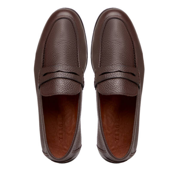 Kahverengi Hakiki Deri Erkek Casual Ayakkabı - E26I1AY57639-A24 - 5