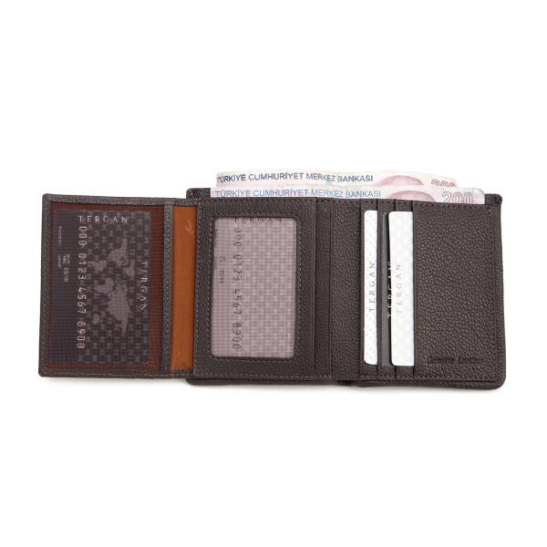 Kahverengi Hakiki Deri Erkek Cüzdan - S1CE00001679-U5H - 3